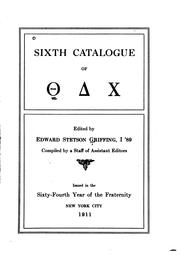 Cover of: Sixth catalogue of [Theta Delta Chi]