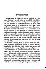 Cover of: A study of the paragraph. by Helen Thomas
