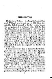 Cover of: A study of the paragraph.