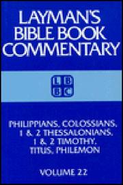 Cover of: Colossians, Philippians, 1 & 2 Thessalonians, 1 & 2 Timothy, Titus, Philemon | Malcolm Tolbert