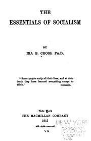Cover of: The essentials of socialism by Ira B. Cross