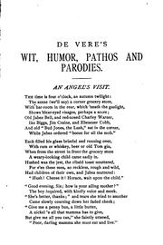 Cover of: Wit, humor, pathos and parodies by William De Vere