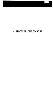 Cover of: A Hoosier chronicle by Meredith Nicholson