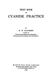 Cover of: Text book of cyanide practice