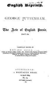 Cover of: George Puttenham. by Puttenham, Richard