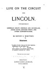 Cover of: Life on the circuit with Lincoln. by Henry Clay Whitney