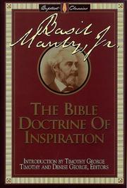 Cover of: The Bible doctrine of inspiration