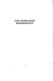 Cover of: home-made kindergarten | Nora Archibald Smith