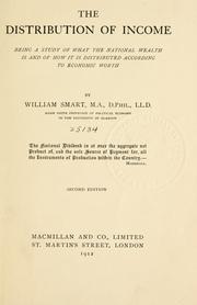 Cover of: The distribution of income by Smart, William, Smart, William