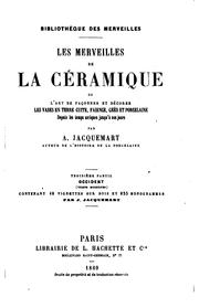 Cover of: Les merveilles de la céramique by Albert Jacquemart