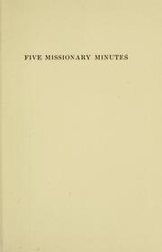Cover of: Five missionary minutes