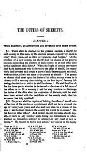 The duties of sheriffs, coroners, and constables by Crocker, John G.