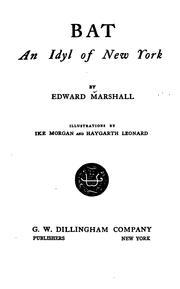 Cover of: Bat | Marshall, Edward