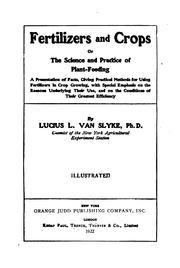 Cover of: Fertilizers and crops | Lucius L. Van Slyke
