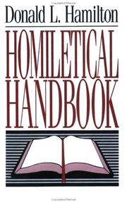 Cover of: Homiletical Handbook by Donald L. Hamilton