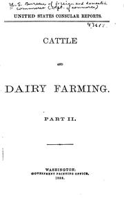 Cover of: Cattle and dairy farming.