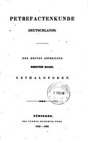 Cover of: Petrefactenkunde Deutschlands. by Quenstedt, Fr. Aug. von