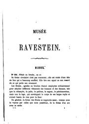 Cover of: Musée de Ravestein.