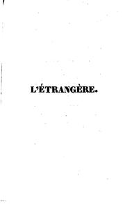 Cover of: L'e ́trangère.