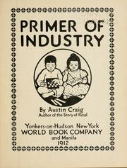 Cover of: Primer of industry