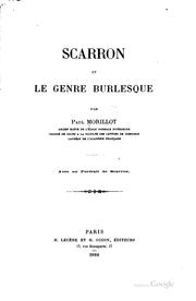 Cover of: Scarron et le genre burlesque