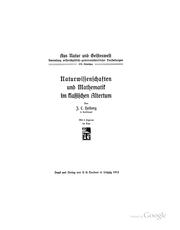 Cover of: Naturwissenschaften und mathematik im klassischen altertum
