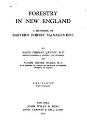 Cover of: Forestry in New England: a handbook of eastern forest management