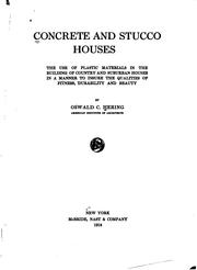 Cover of: Concrete and stucco houses by Oswald Constantin Hering