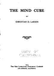 Cover of: The mind cure