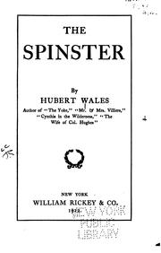 Cover of: The spinster
