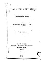 James Louis Petigru by Grayson, William J.