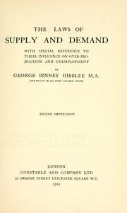 Cover of: The laws of supply and demand by George Binney