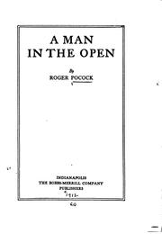 Cover of: A man in the open