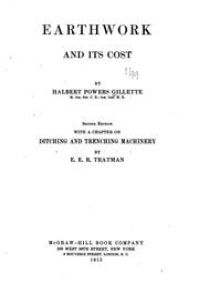 Cover of: Earthwork and its cost by Halbert Powers Gillette