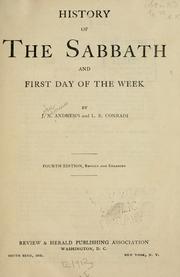 History of the Sabbath and the first day of the week by Andrews, John Nevins