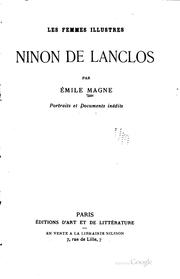 Cover of: Ninon de Lanclos by Émile Magne
