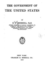 Cover of: The government of the United States.