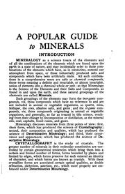 Cover of: A popular guide to minerals