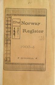 Cover of: The Norway register, 1903-4