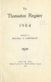 The Thomaston register, 1904 by Mitchell, H. E.