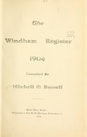 The Windham Register, 1904 by Mitchell, H. E.