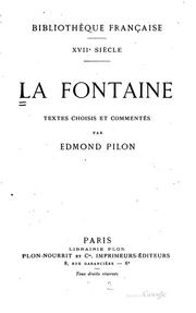 Cover of: La Fontaine by Jean de La Fontaine