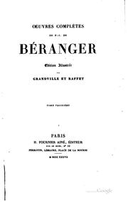 Poems by Pierre Jean de Béranger