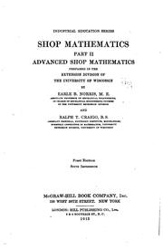 Cover of: Shop mathematics ... by Earle B. Norris