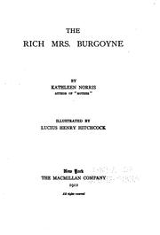 Cover of: The rich Mrs. Burgoyne by Kathleen Thompson Norris