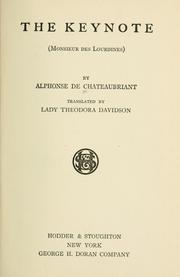 Cover of: The keynote by Alphonse de Châteaubriant