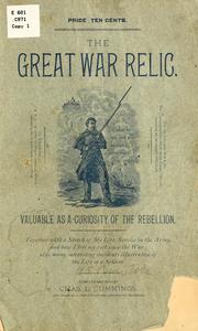 Cover of: The great war relic ... by Charles L. Cummings