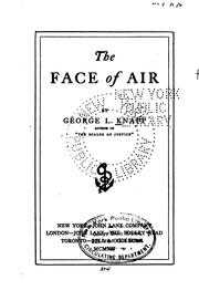 Cover of: The face of air