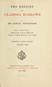 Cover of: The novels of Samuel Richardson.: Complete and unabridged.