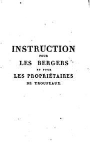 Cover of: Instruction pour les bergers et pour les propriétaires de troupeaux by Louis-Jean-Marie Daubenton